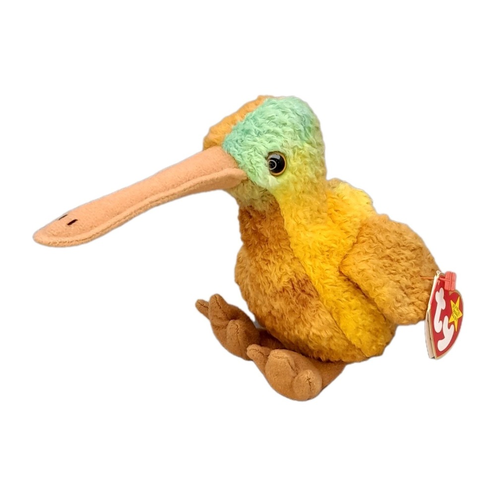 Ty Beanie‎ Baby Beak the Kiwi Bird 5.5" Plush Stuffed Animal Toy NEW MWMT